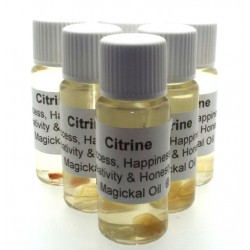 10ml Citrine Gemstone Oil Creativity Honesty